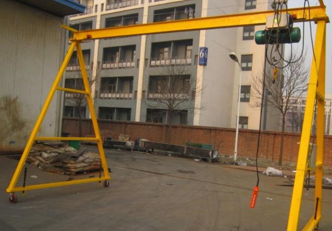 移动式龙门吊安装出现误差的问题